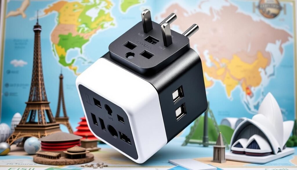 dual voltage travel adapter